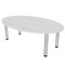 Skutchi Designs 45.25 in W, 71.5 in L, 29 in H, Engineered Wood Top, White HAR-OVL-46X72-PT-WC - alternate 1